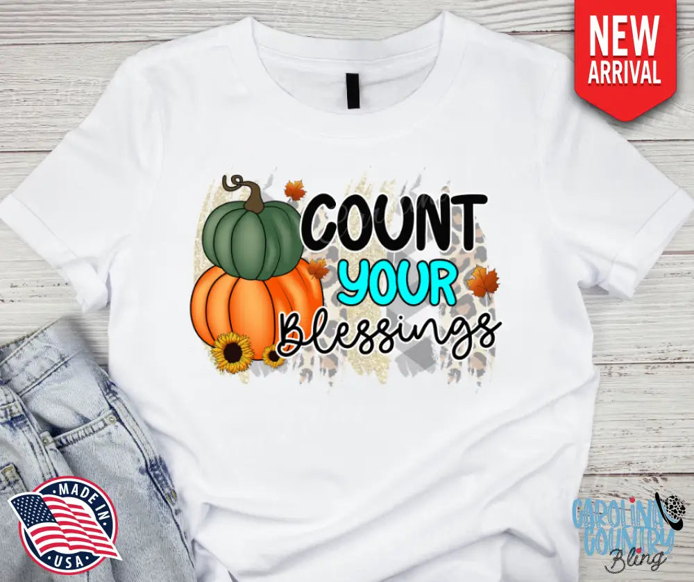 Count Your Blessings – White Small / Short Shirt