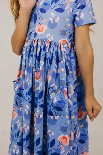 Country Blooms S/S Pocket Twirl Dress - Twirl Pocket Dress S/S