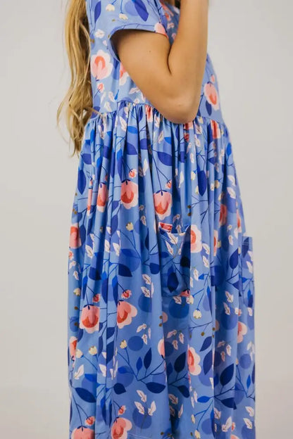 Country Blooms S/S Pocket Twirl Dress - Twirl Pocket Dress S/S