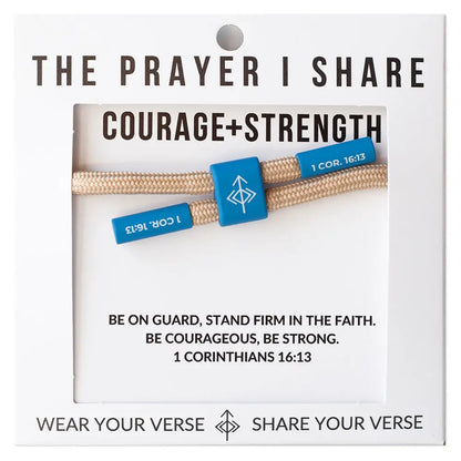 Courage + Strength 1 Corinthians 16:13 bracelet