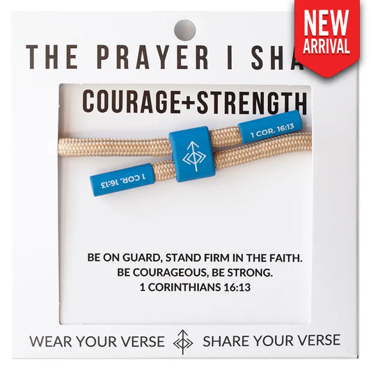 Courage + Strength 1 Corinthians 16:13 bracelet