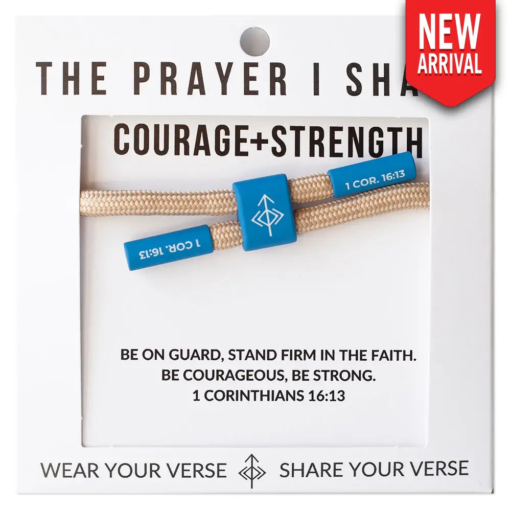 Courage + Strength 1 Corinthians 16:13 bracelet