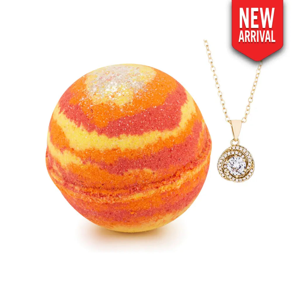 Cozy Cashmere 10oz Mystery Jewelry Bath Bomb - Necklace - Bath Bomb