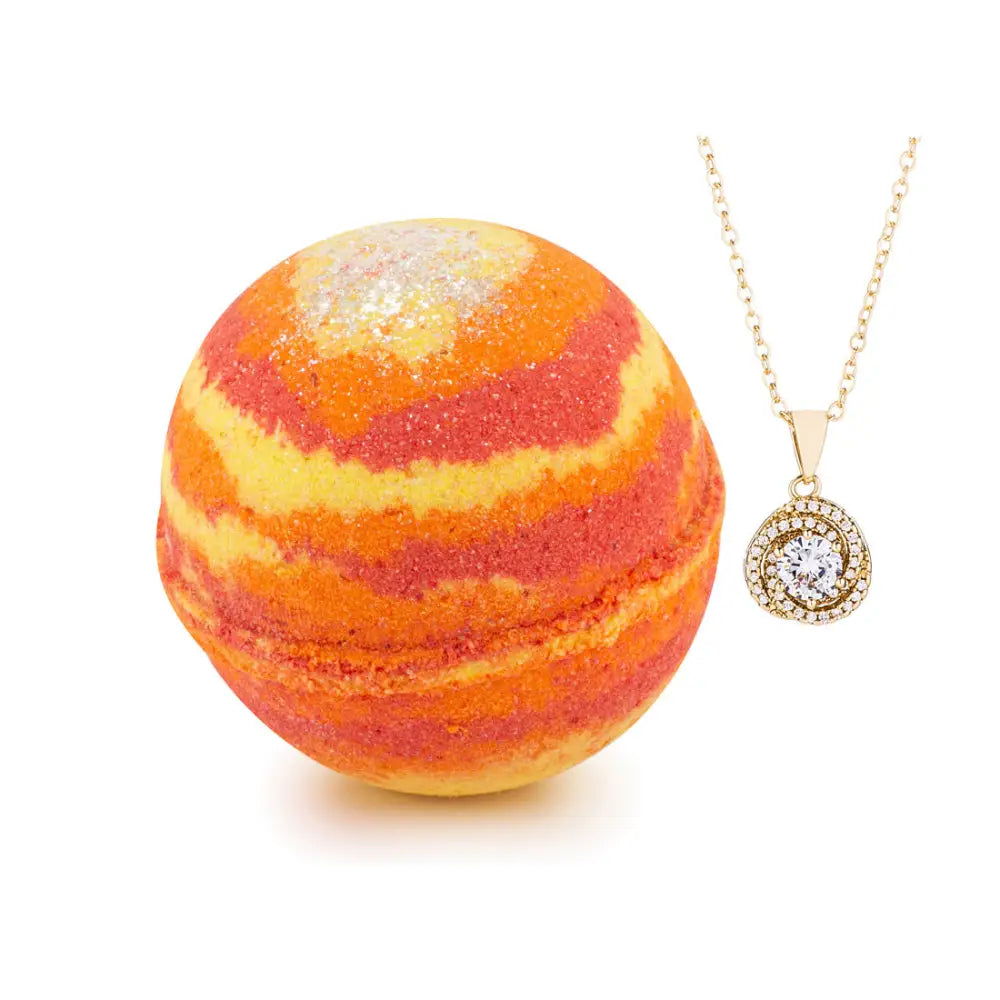 Cozy Cashmere 10oz Mystery Jewelry Bath Bomb - Necklace - Bath Bomb