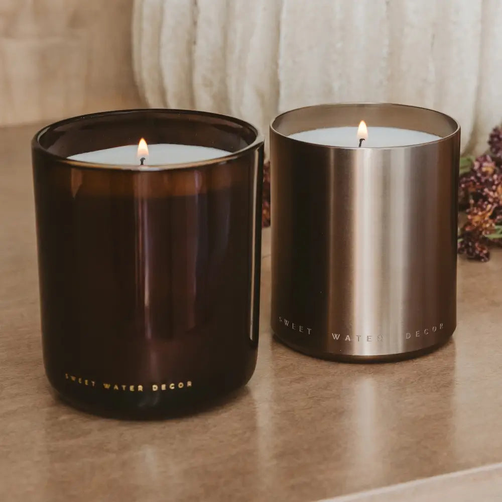 Cozy Season Soy Candle - Boxed Amber Tinted Glass Jar - 12 oz - Candles