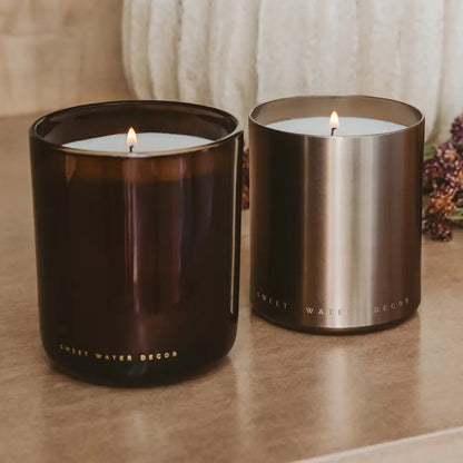 Cozy Season Soy Candle - Boxed Amber Tinted Glass Jar - 12 oz - Candles