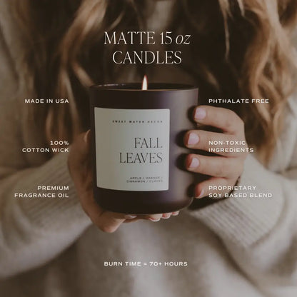 Cozy Season Soy Candle - Brown Matte Jar - 15 oz - Candles