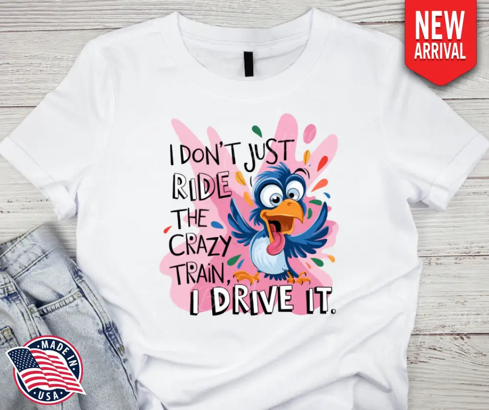 Crazy Train – White Small / Short Shirt