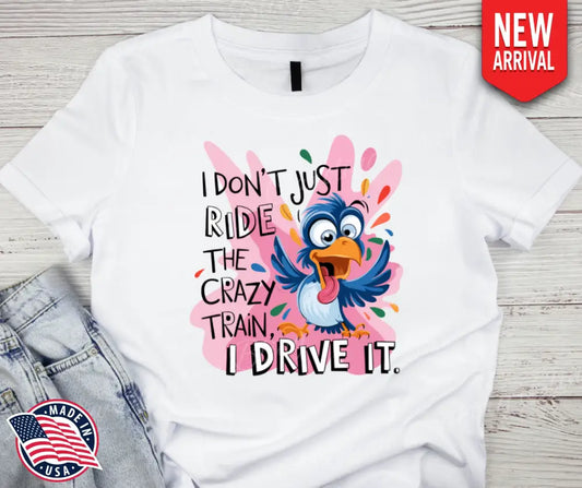 Crazy Train – White Small / Short Shirt