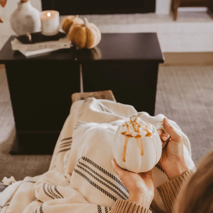 Cream Pumpkin 19 oz Figural Coffee Mug - Coffee Mugs