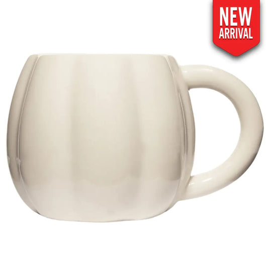 Cream Pumpkin 19 oz Figural Coffee Mug - Coffee Mugs
