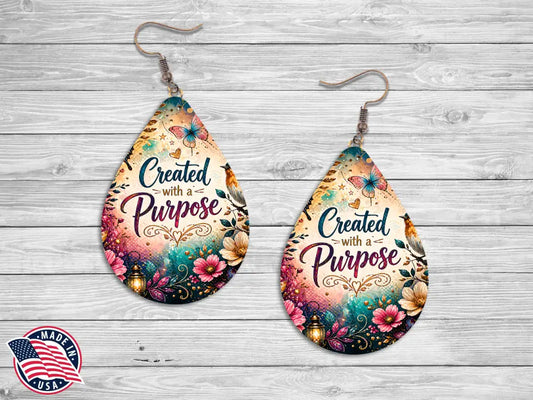 Created with a Purpose - Multi - Earrings