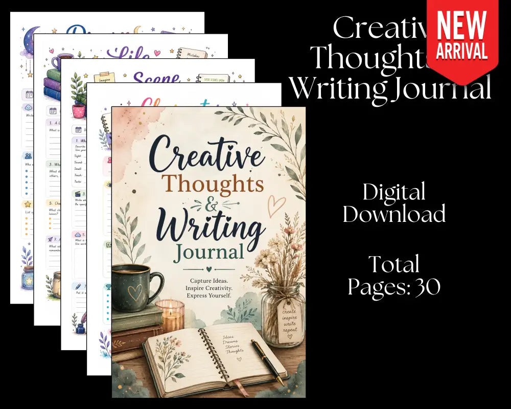 Creative Thoughts & Writing Journal - Digital Download