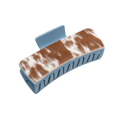 Crimson Sands Hair Comb Clip - Brown & White - Accessories