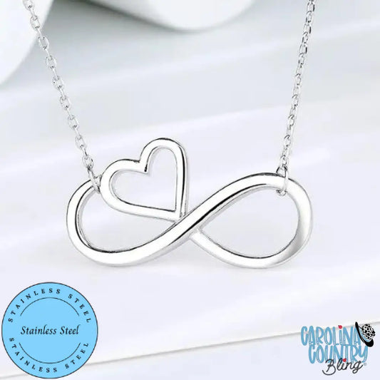 Cross My Heart – Silver Necklace