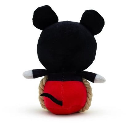 Dog Toy Squeaker Plush with Rope - Disney Mickey Mouse Chibi Sitting Pose Dog Toy Squeaky Plush