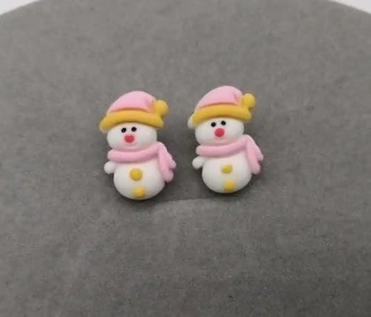 Cute As a Button – Pink Earrings