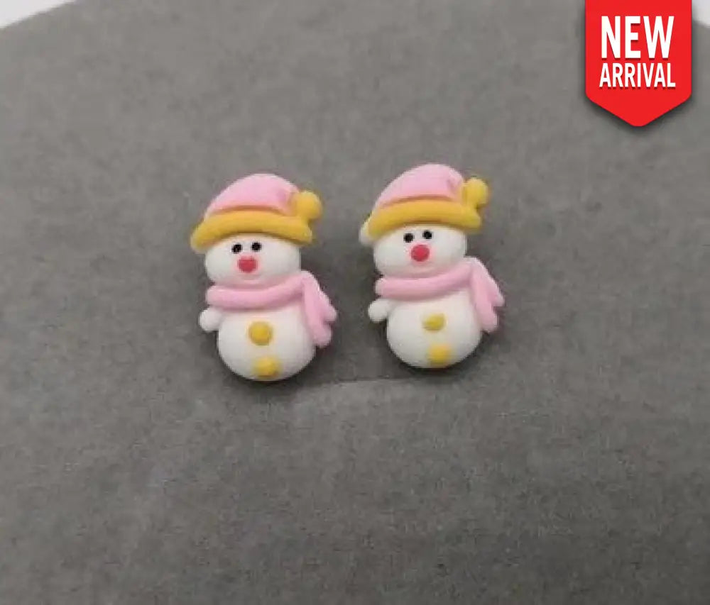 Cute As a Button – Pink Earrings