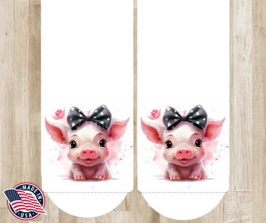 Cute As A Button Pink Socks
