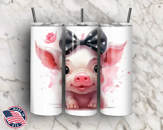Cute As A Button Pink Tumbler