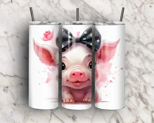 Cute As A Button Pink Tumbler
