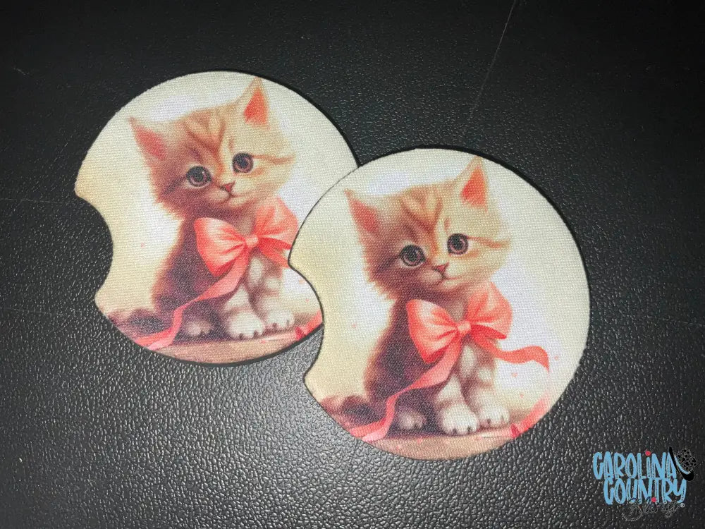 Cuteness Overload – Pink Car Coaster