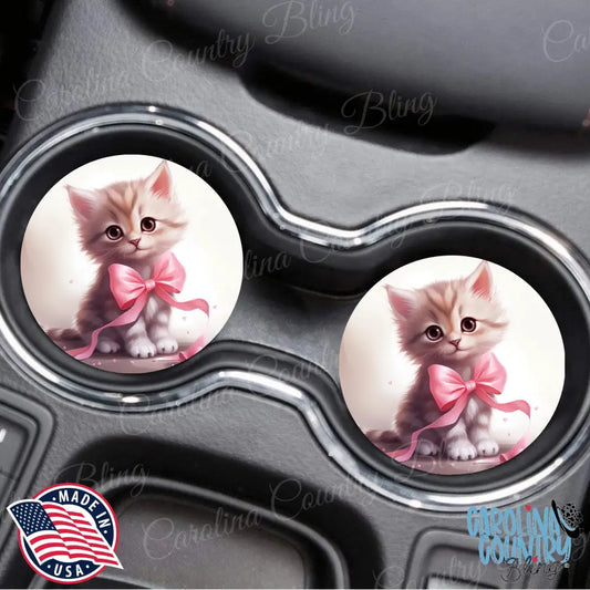 Cuteness Overload Pink Car Coaster