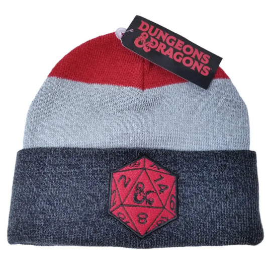 Dungeons and Dragons D20 Dice Beanie Hat Hats