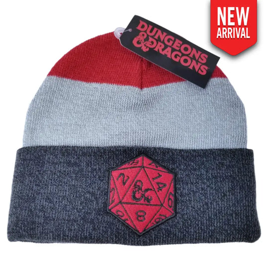 Dungeons and Dragons D20 Dice Beanie Hat Hats
