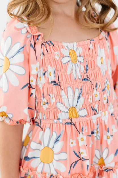 Daisy Darling Smocked Ruffle Dress - Smocked Ruffle Dress