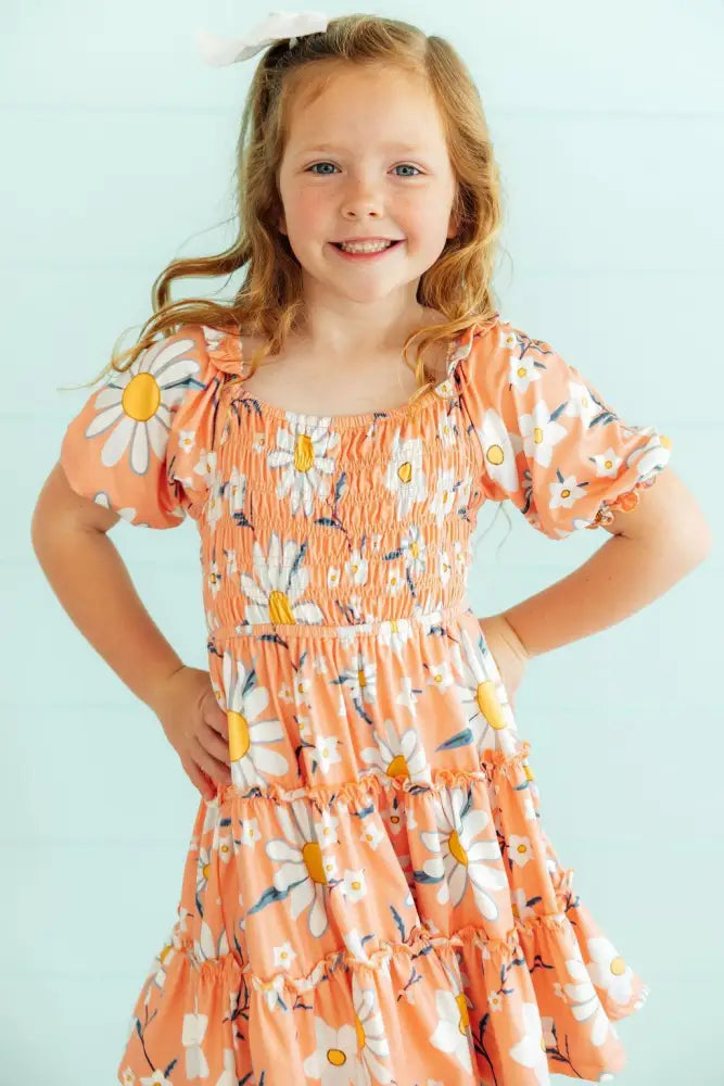 Daisy Darling Smocked Ruffle Dress - Smocked Ruffle Dress