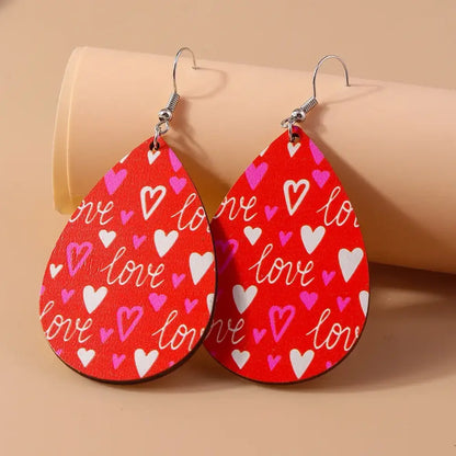 Dangle My Heart – Red Earrings