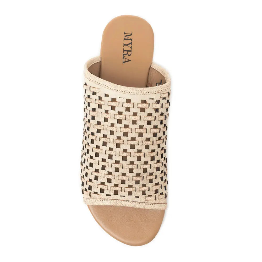 Dawnlace Desert Curve Sandals in Beige - Shoes