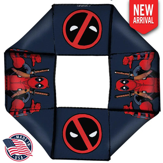 Deadpool - Multi - Dog Toy Squeaky Octagon Flyer