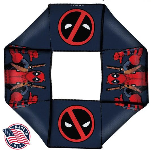Deadpool - Multi - Dog Toy Squeaky Octagon Flyer
