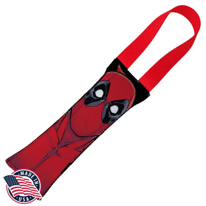 Deadpool - Red - Dog Toy Squeaky Tug Toy