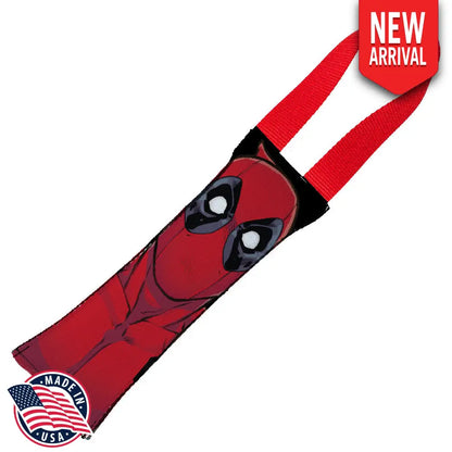 Deadpool - Red - Dog Toy Squeaky Tug Toy