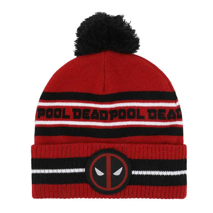 Marvel Deadpool Pom-Pom Knit Hat Hats