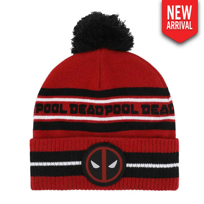 Marvel Deadpool Pom-Pom Knit Hat Hats