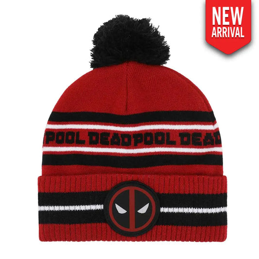 Marvel Deadpool Pom-Pom Knit Hat Hats
