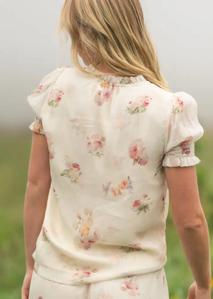 Dempsey Puff Short Sleeve Top - FINAL SALE - IC Tops