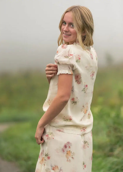 Dempsey Puff Short Sleeve Top - FINAL SALE - IC Tops