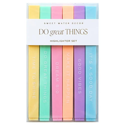 Do Great Things Highlighters Set - Highlighters