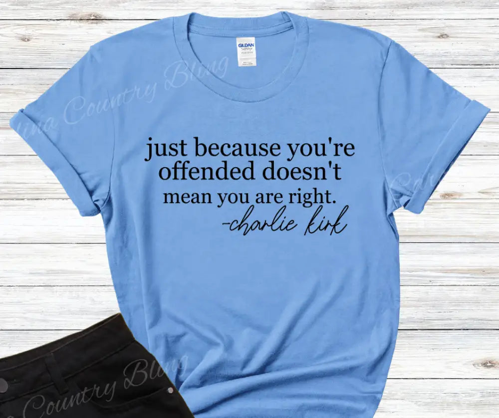 Doesn’t Mean You Are Right - Multi Small / Short / Blue Shirt