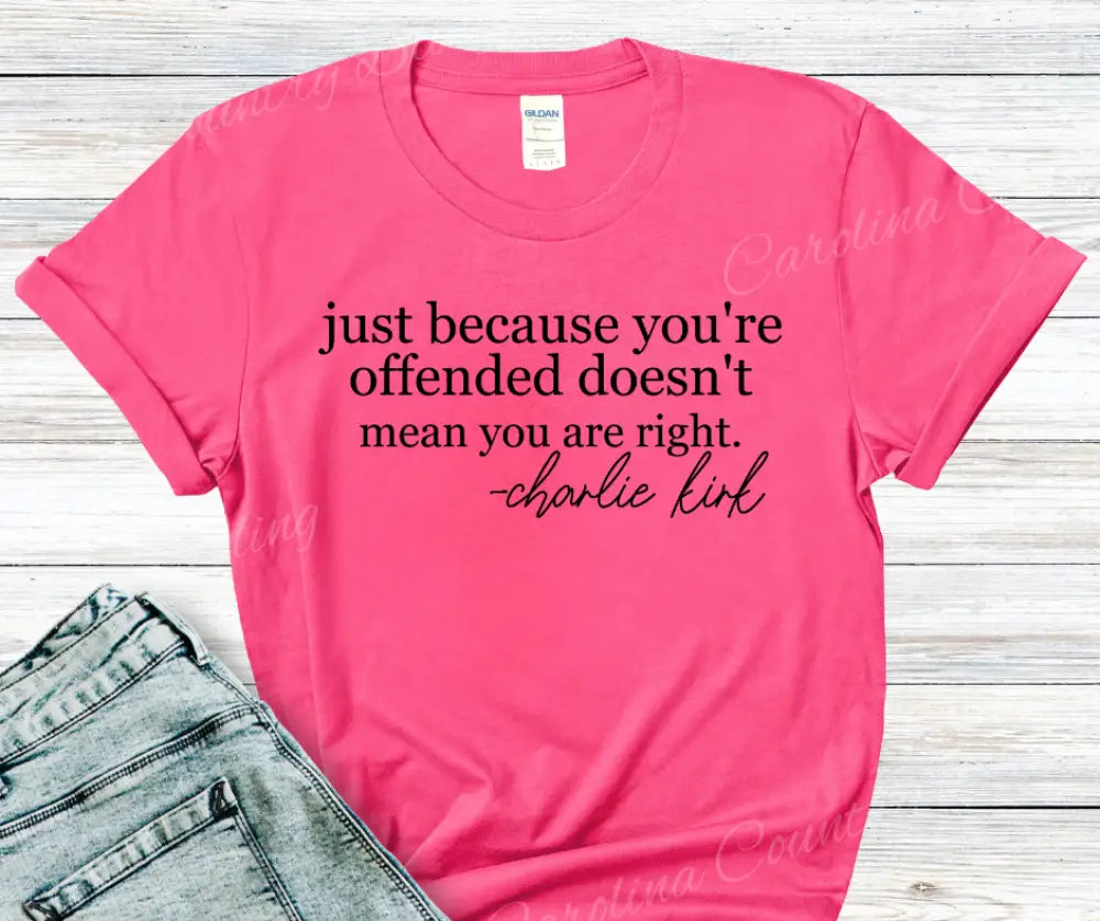 Doesn’t Mean You Are Right - Multi Small / Short / Pink Shirt
