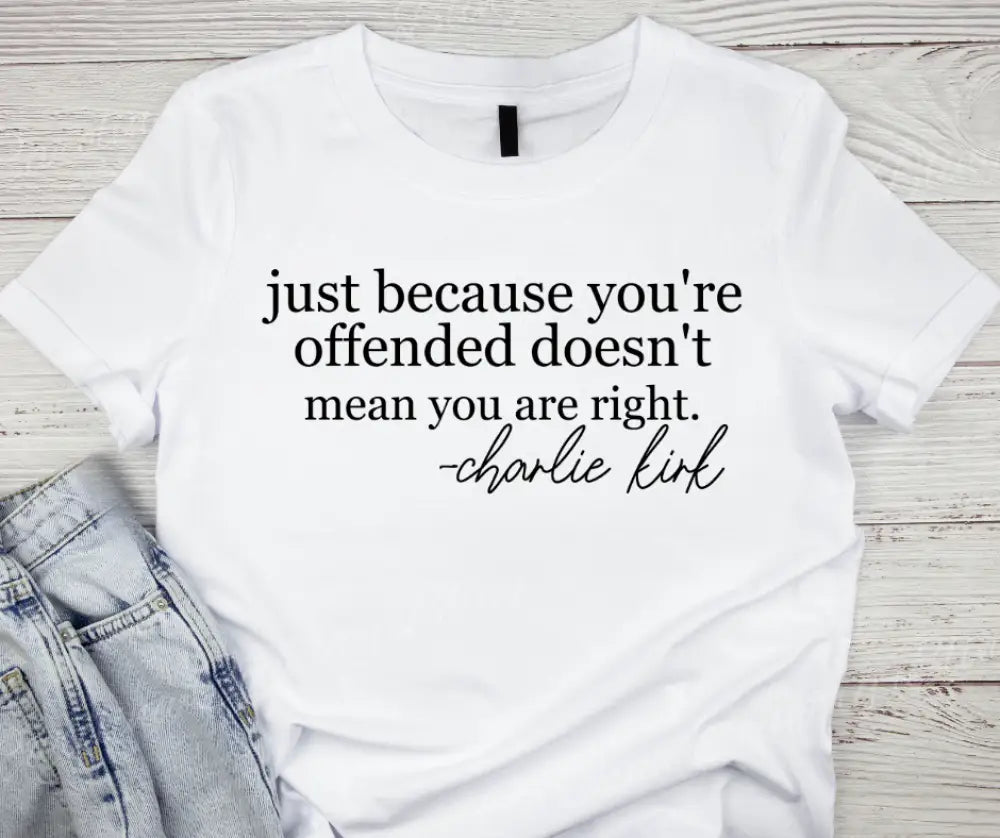 Doesn’t Mean You Are Right - Multi Small / Short / White Shirt Shirt
