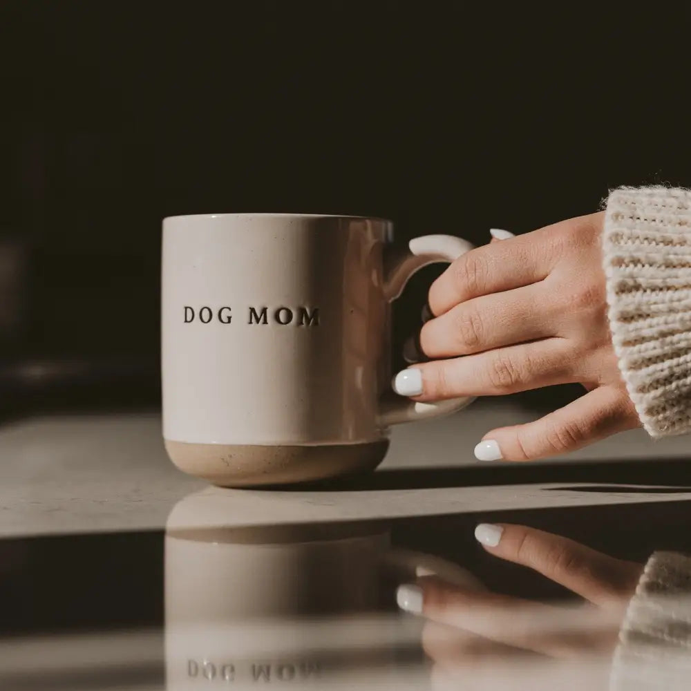 Dog Mom 14 oz Stoneware Coffee Mug Coffee Mugs