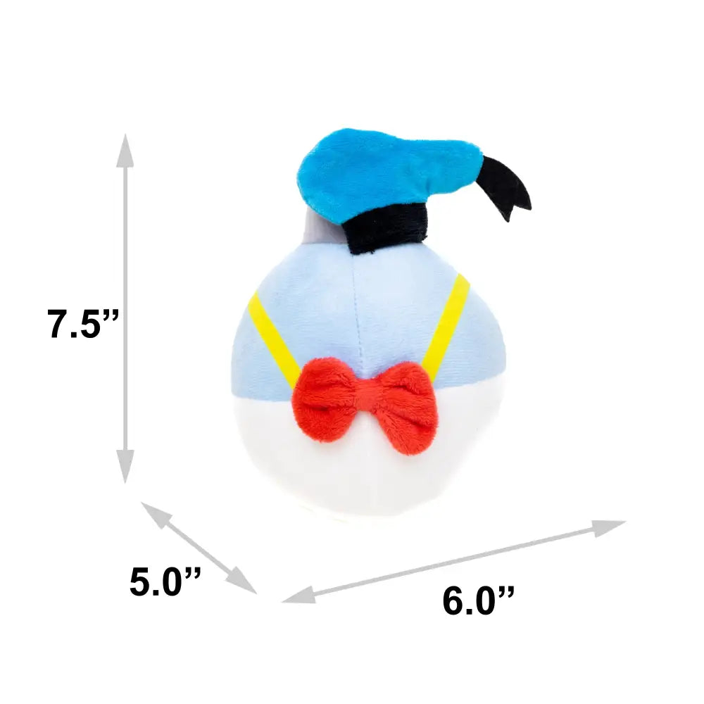 Dog Toy Squeaker Plush - Disney Donald Duck Christmas Ornament Replica Dog Toy Squeaky Plush