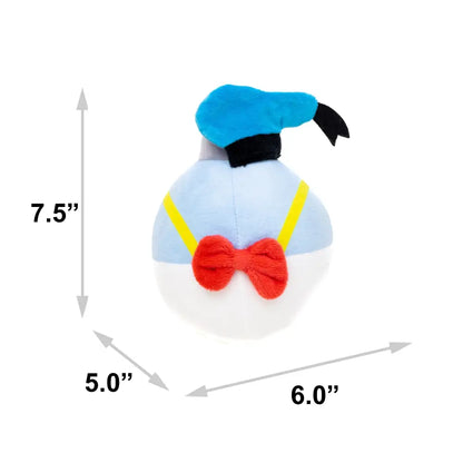 Dog Toy Squeaker Plush - Disney Donald Duck Christmas Ornament Replica Dog Toy Squeaky Plush