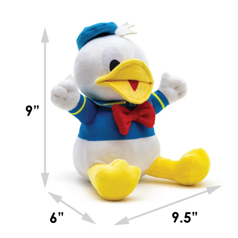 Dog Toy Squeaker Plush - Disney Donald Duck Sitting Pose Dog Toy Squeaky Plush